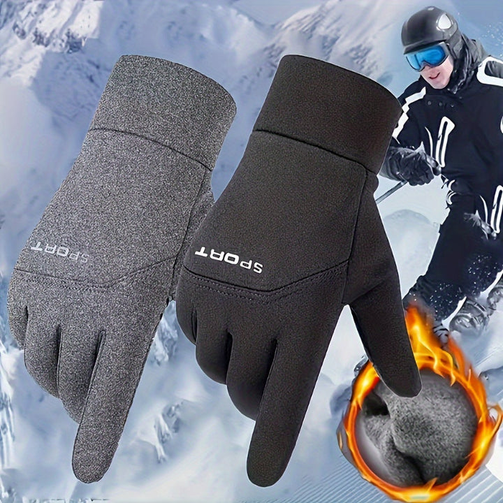 Waterproof sports gloves with touchscreen functionality for outdoor activities