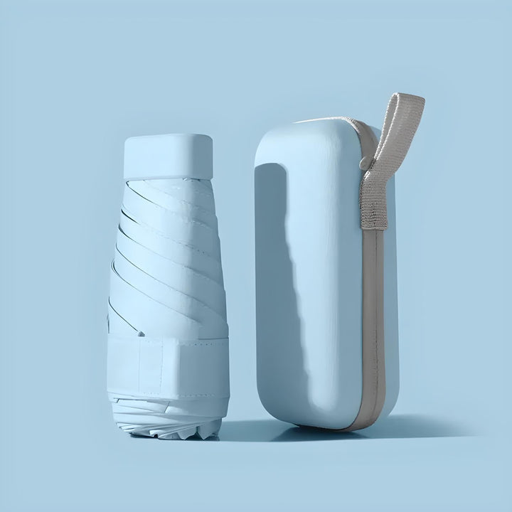 Compact travel umbrella with waterproof cover – windproof &amp; ultralight