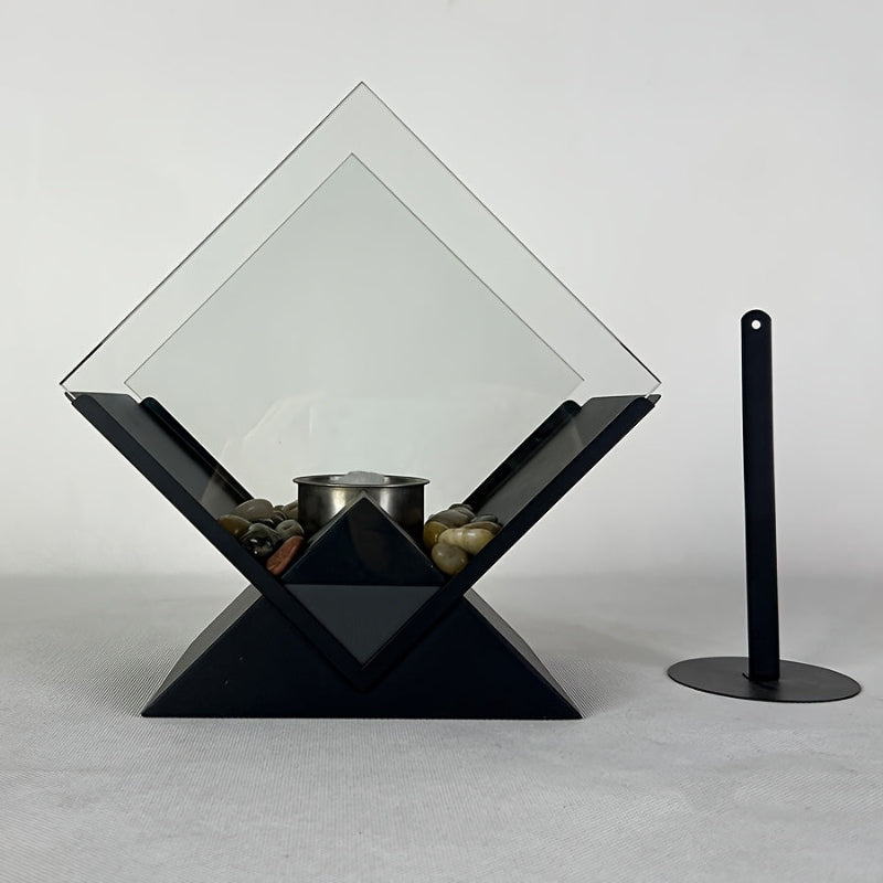 Einzigartiger tragbarer Heizstrahler aus Metall mit Kerzenheizung für draußen und drinnen