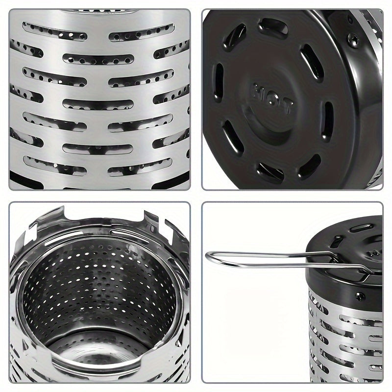 Edelstahl Mini-Heizdeckel für Outdoor Camping tragbar