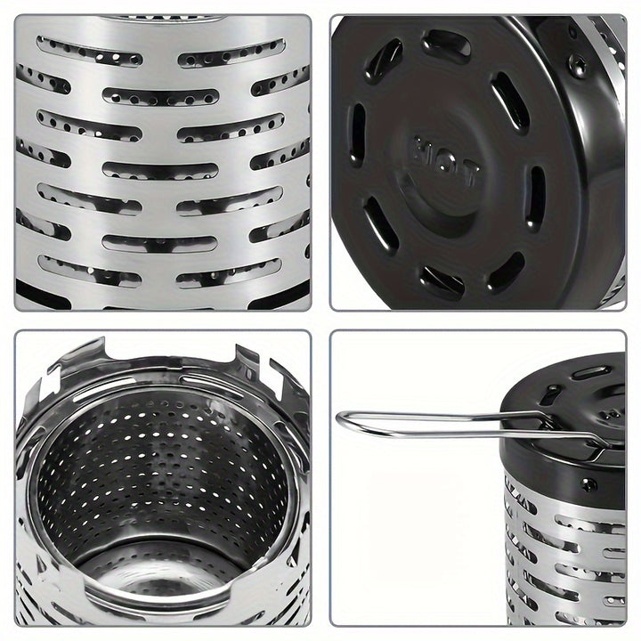 Edelstahl Mini-Heizdeckel für Outdoor Camping tragbar