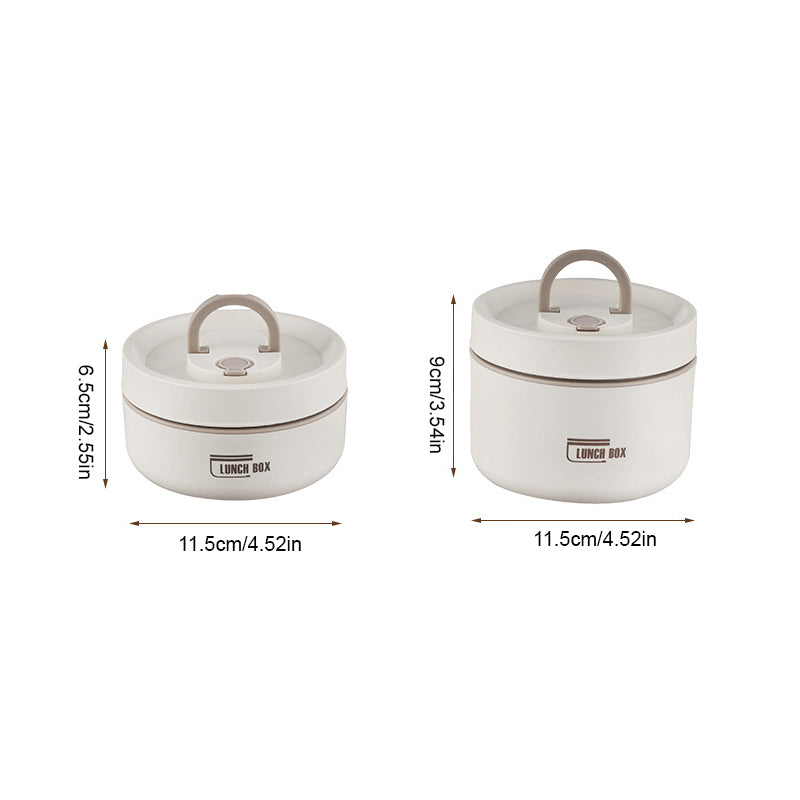 Insulated stainless steel lunchbox with carrying case
