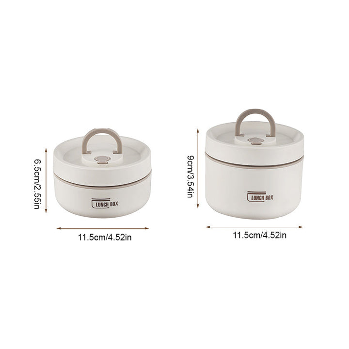 Insulated stainless steel lunchbox with carrying case