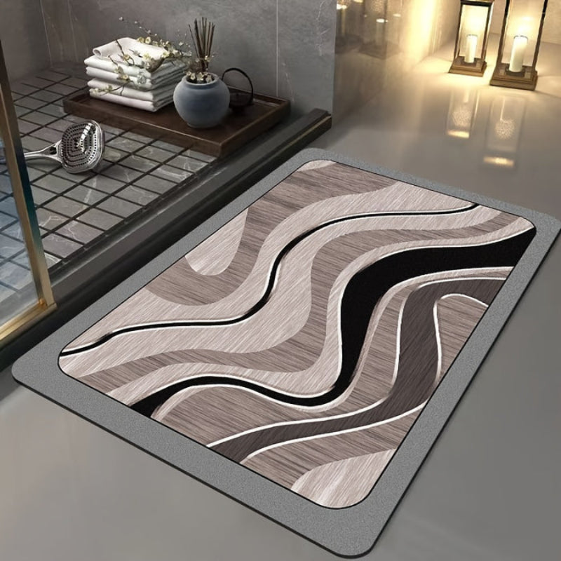 Rectangular bath mat – Quick-drying &amp; non-slip underside