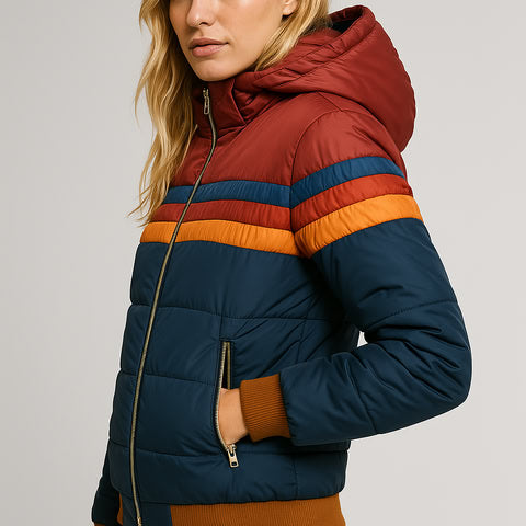 Women's Rain Jacket with Waterproof Design