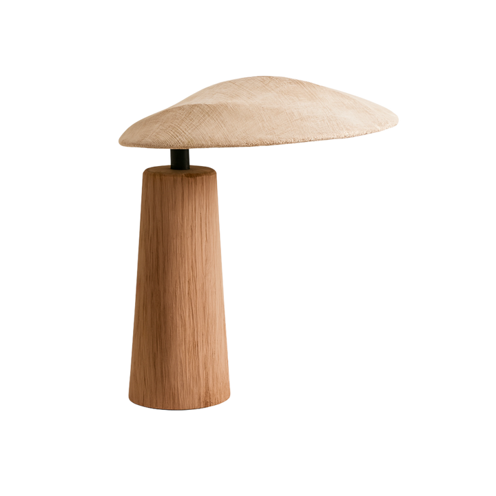 Wabi-Sabi wooden table lamp