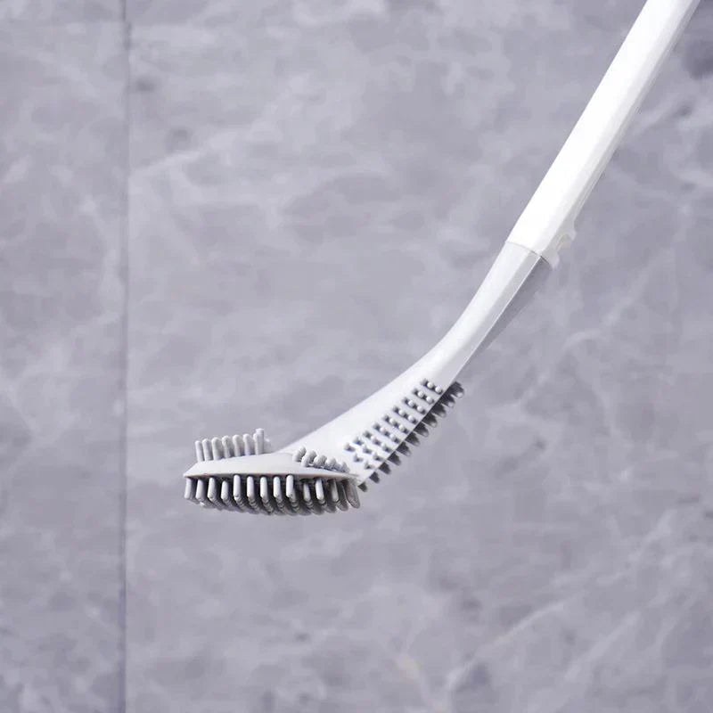 Hygienic toilet brush with holder
