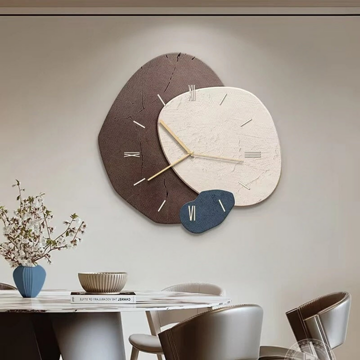 Brisva | Große Wanduhr Holz mit LED-Beleuchtung Modern 4