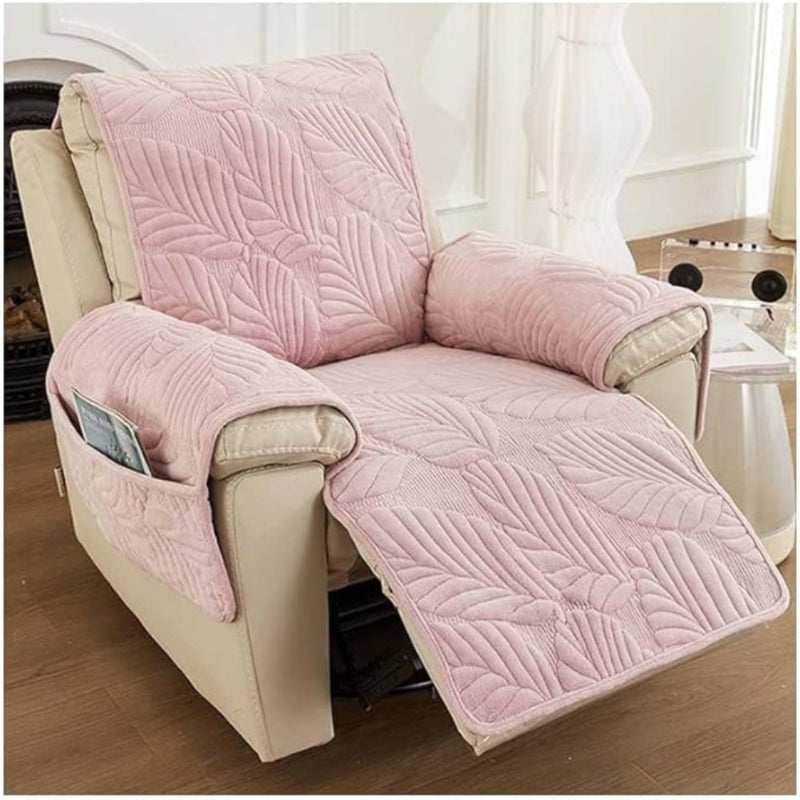 Armchair cover – leaf pattern throw for recliners