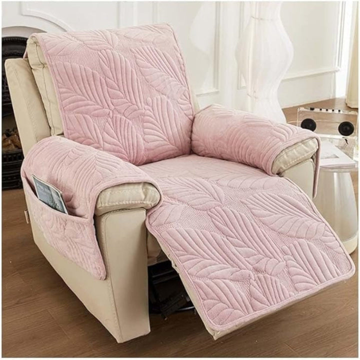 Armchair cover – leaf pattern throw for recliners