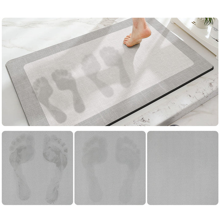 Minimalist Non-Slip Bathroom Mat – Super Absorbent &amp; Quick Drying