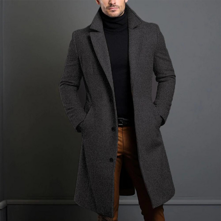 Men's Wool Jacket with Classic Design 