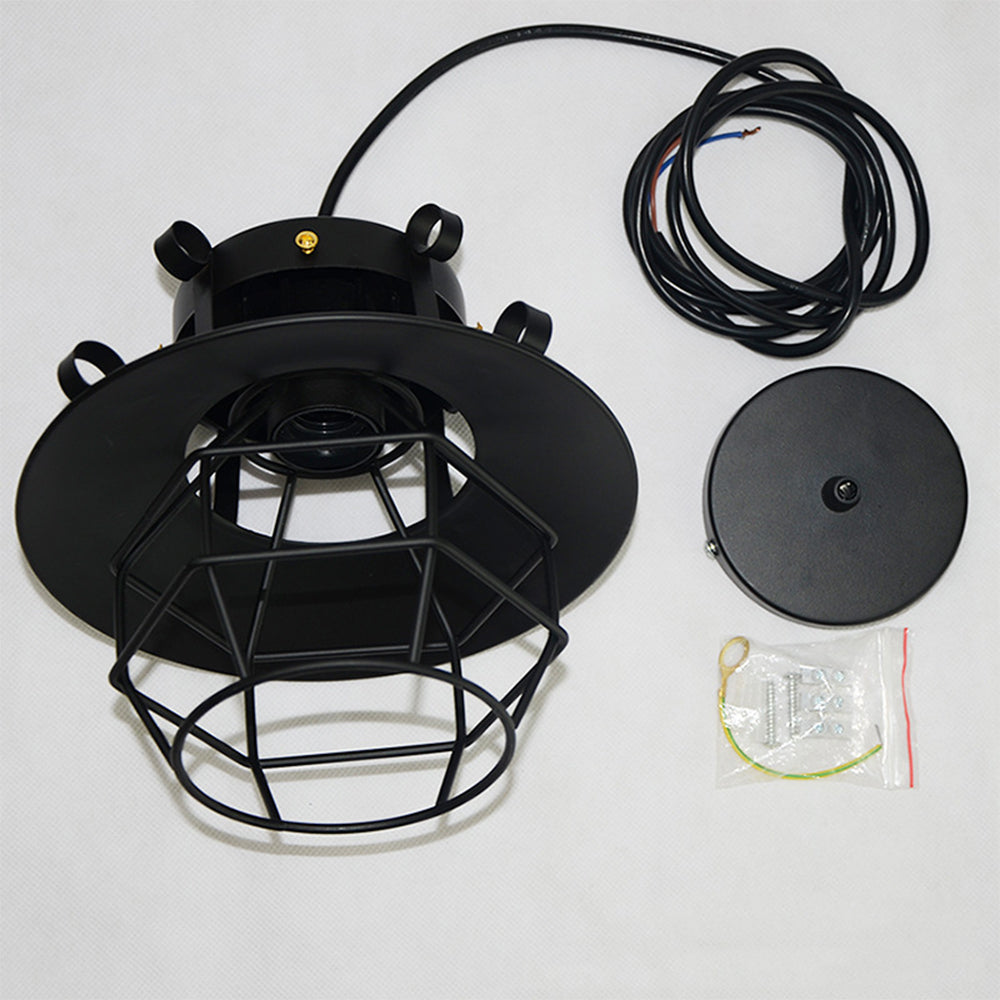 Retro-Industrie Hängelampe mit Käfigdesign für Ess- und Wohnbereich