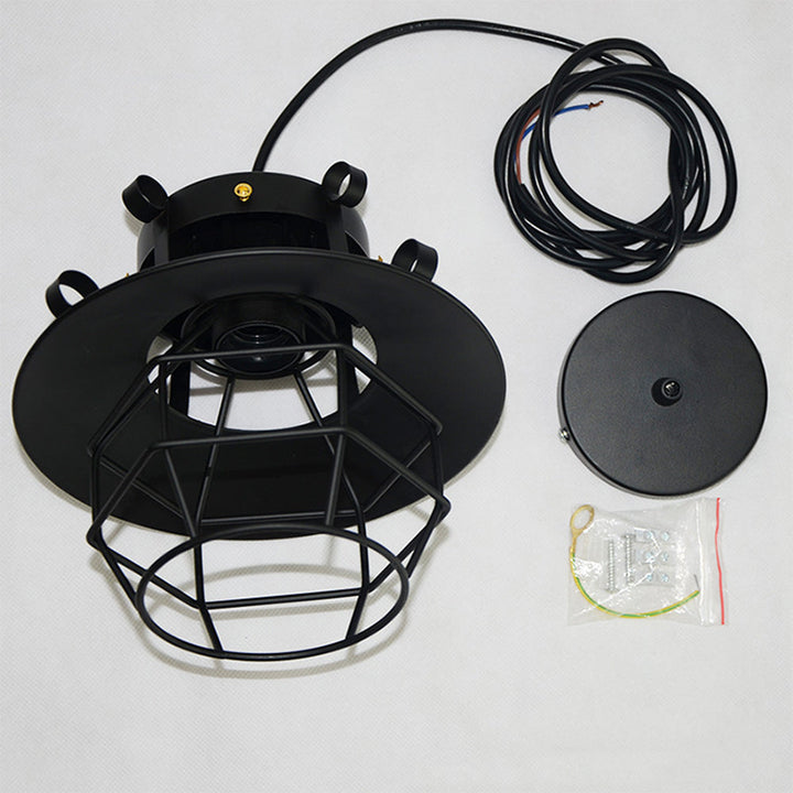 Retro-Industrie Hängelampe mit Käfigdesign für Ess- und Wohnbereich