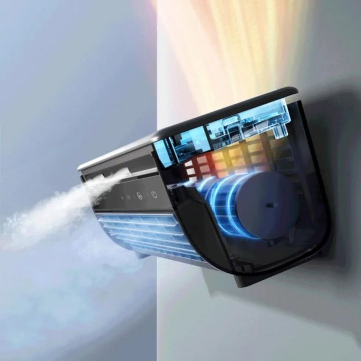 Kabellose Mini-Klimaanlage mit Wandmontage