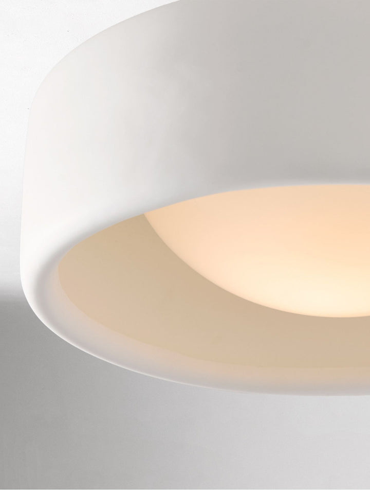 Porcelain ceiling light – Modern flush mount lamp with metal base