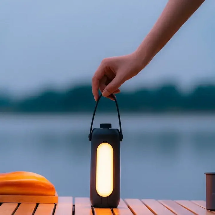 Portable Rechargeable Camping Lantern - LED Light with SOS Function &amp; 180-Hour Battery Life