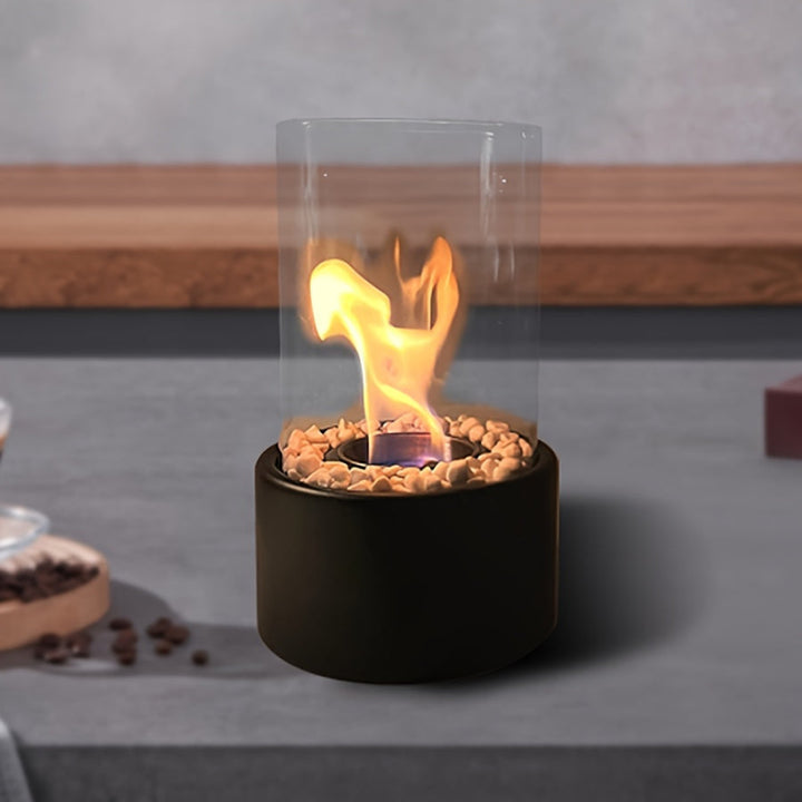 Decorative table fireplace lamp – ideal for home and cozy evenings