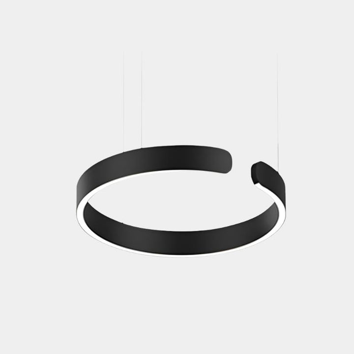 Modern LED pendant light in ring shape with ceiling mounting