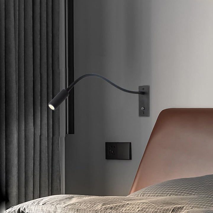 Wandleuchte Mit Flexiblem Arm Und LED Leselicht