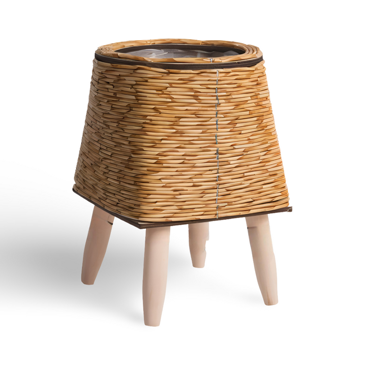 Künstlicher Korb Pflanzer Rustikaler Rattan Blumentopf