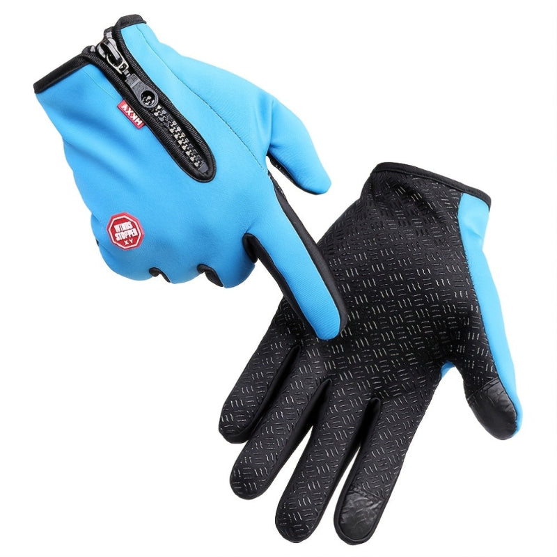 Wind and waterproof touchscreen gloves for men