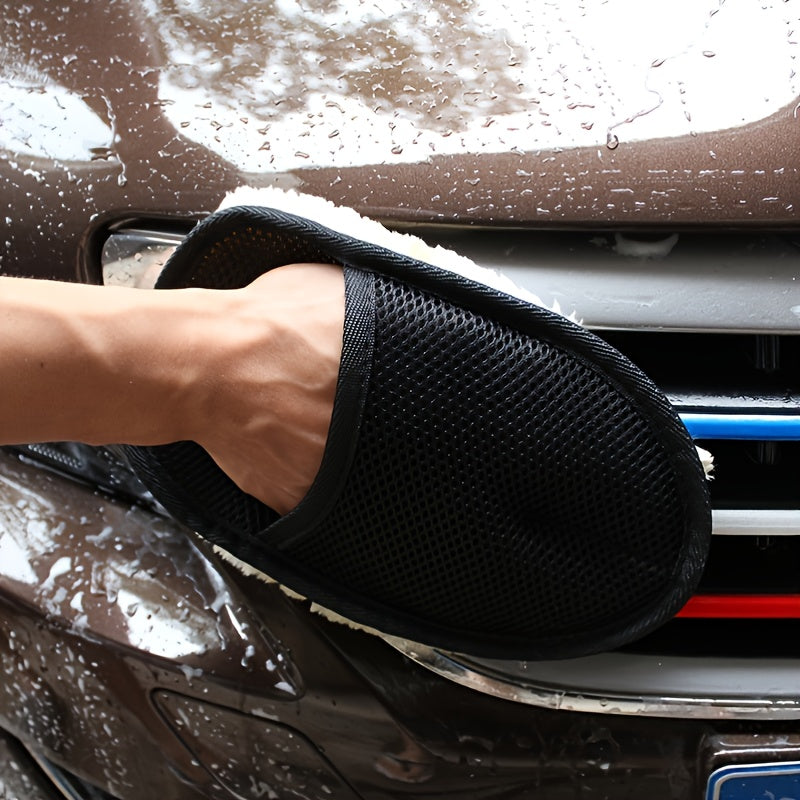 Ultra-soft microfiber car cleaning glove