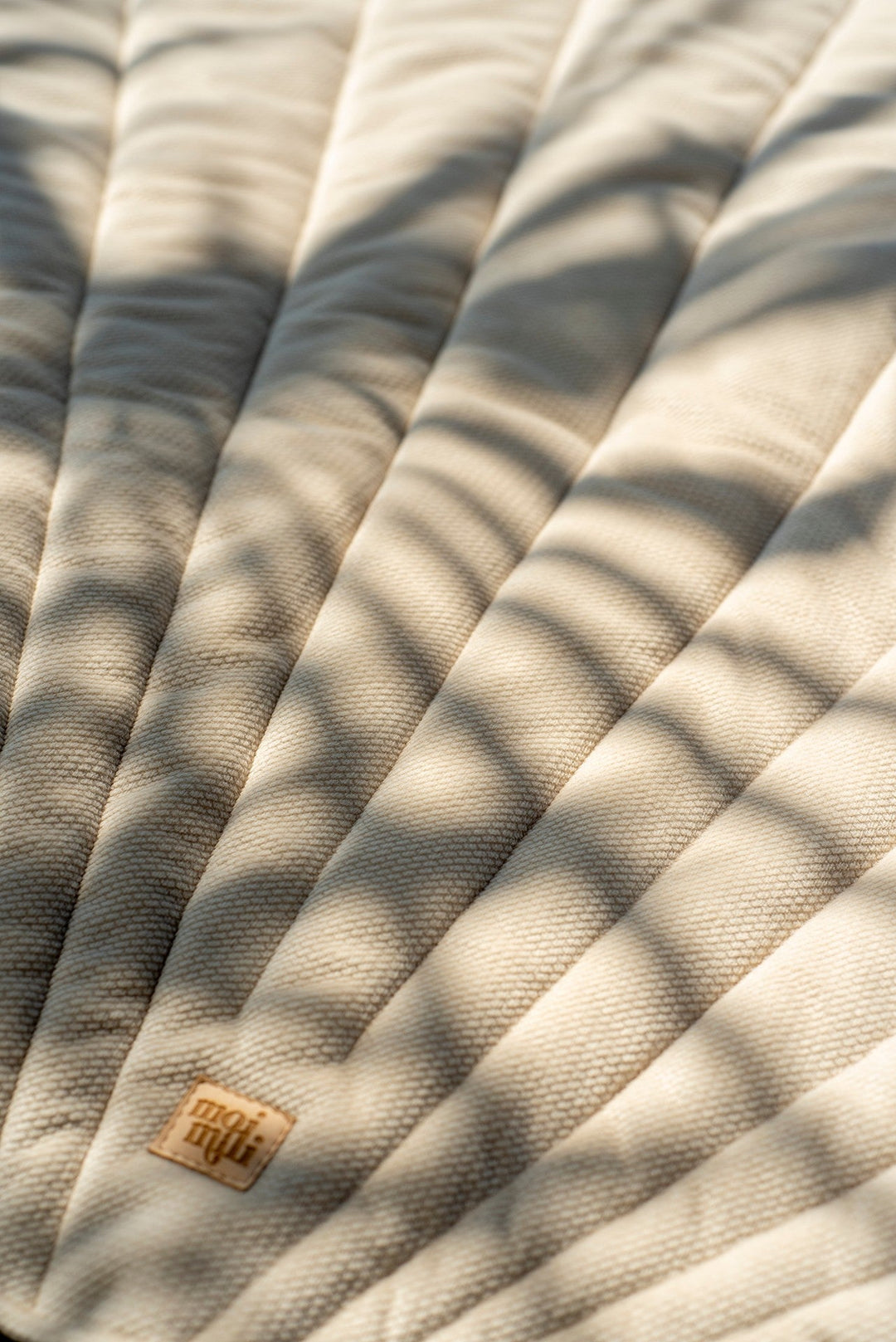 Spielmatte Bio-Baumwolle Samt Beige