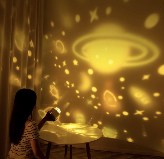 Star projector night light for children – dimmable &amp; safe with music function