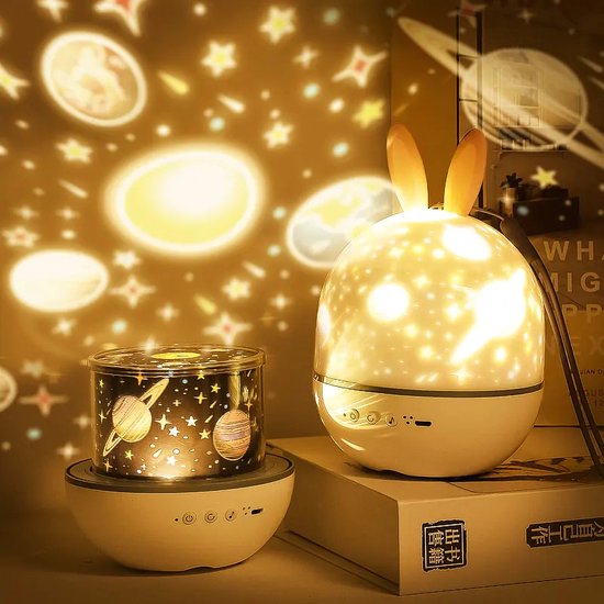 Star projector night light for children – dimmable &amp; safe with music function
