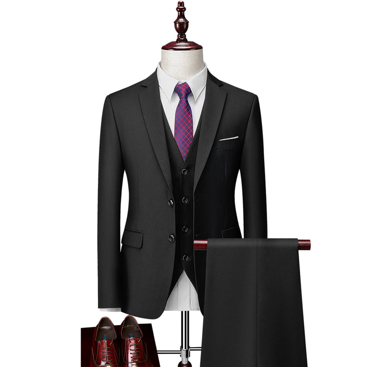 Men's Three-Piece Suit Set, Tailored, Classic Cut