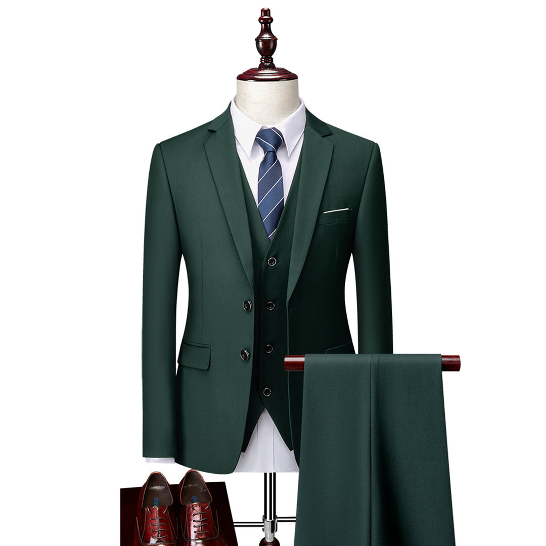 Men's Three-Piece Suit Set, Tailored, Classic Cut