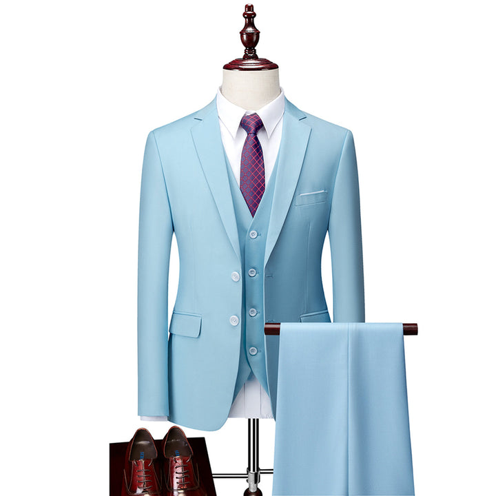 Men's Three-Piece Suit Set, Tailored, Classic Cut