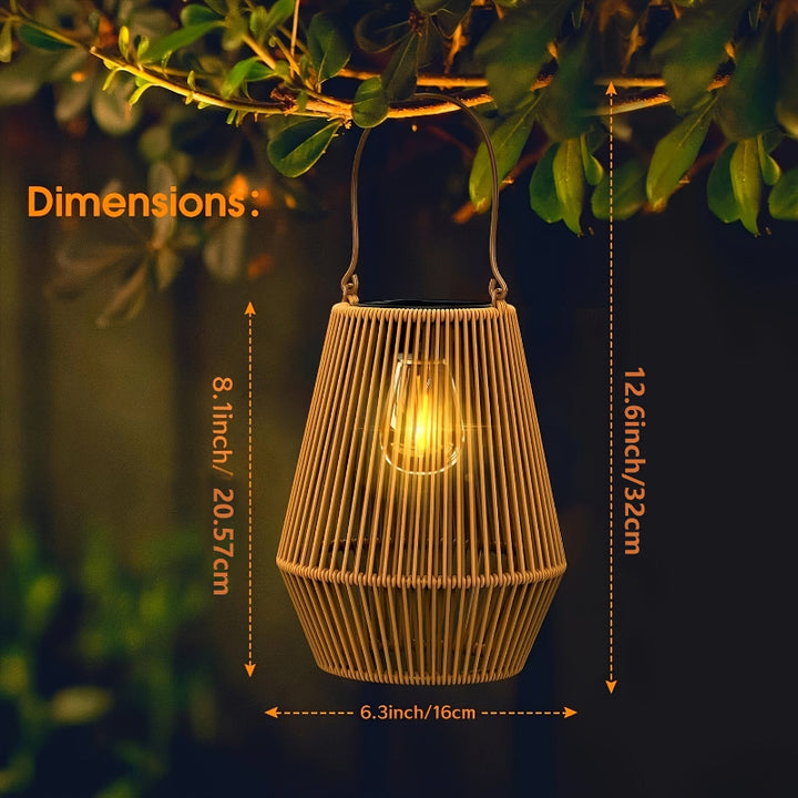 Decorative solar lantern for outdoor use, waterproof 