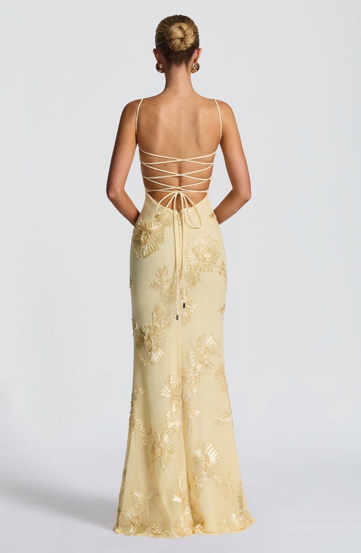 Women’s Spaghetti Strap Maxi Dress Elegant Summer Wedding Guest
