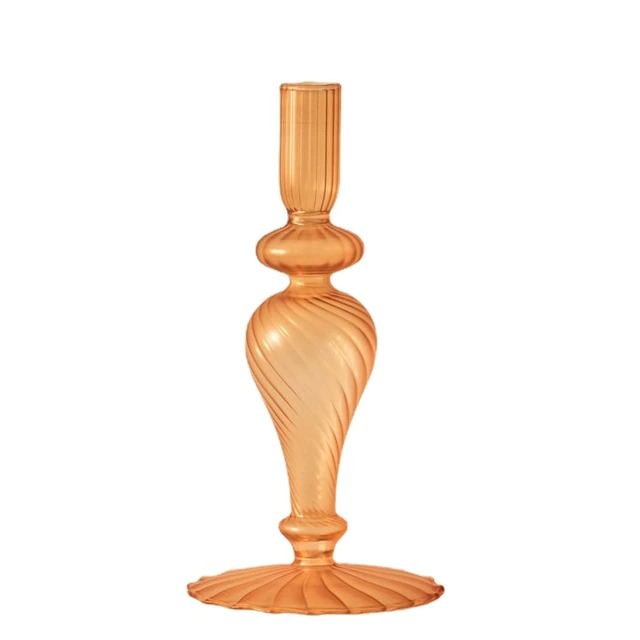 Glas-Kerzenhalter im französischen Vintage-Design