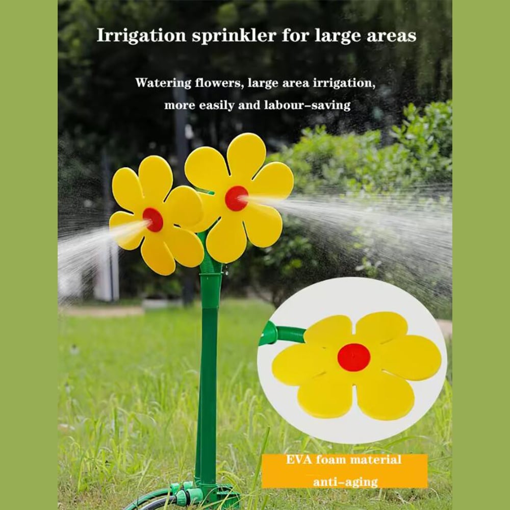 Blumenförmiger dekorativer Gartensprenger