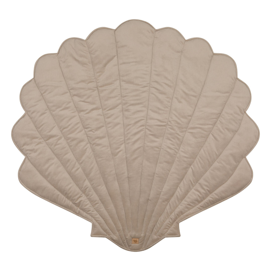 Spielmatte Bio-Baumwolle Samt Beige