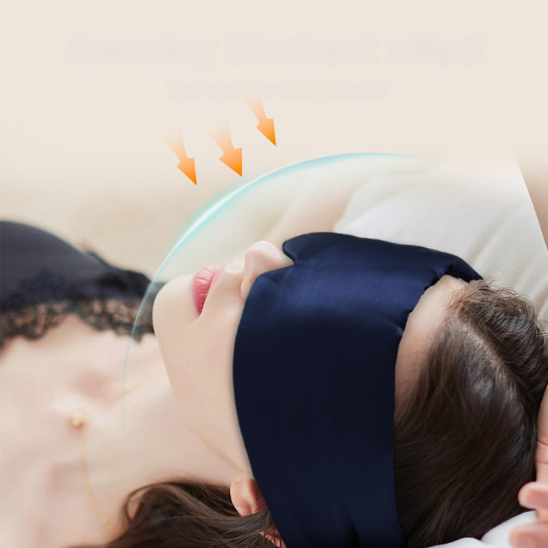 Adjustable sleep mask for side sleepers – eye mask with light protection for women