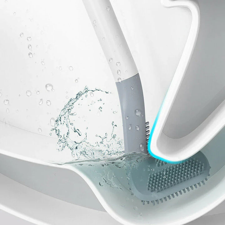 Hygienic toilet brush with holder