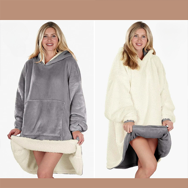 Women's Oversized Hooded Blanket Sweatshirt
