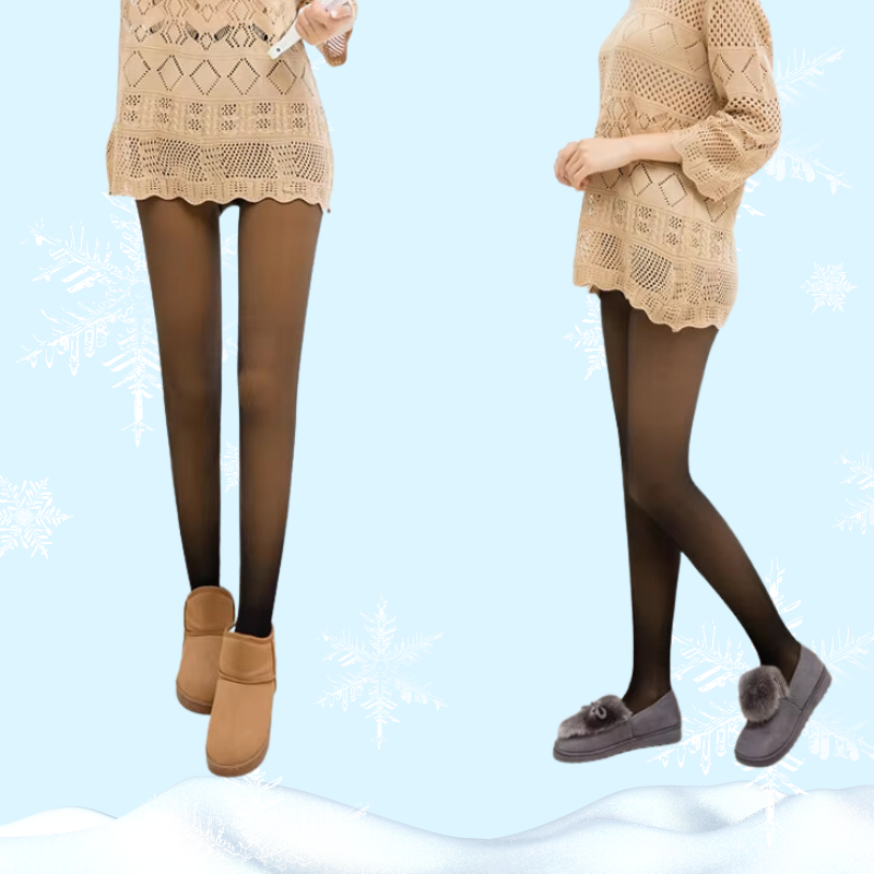 Damen Thermo Strumpfhose Mit Fleecefutter Für Winter