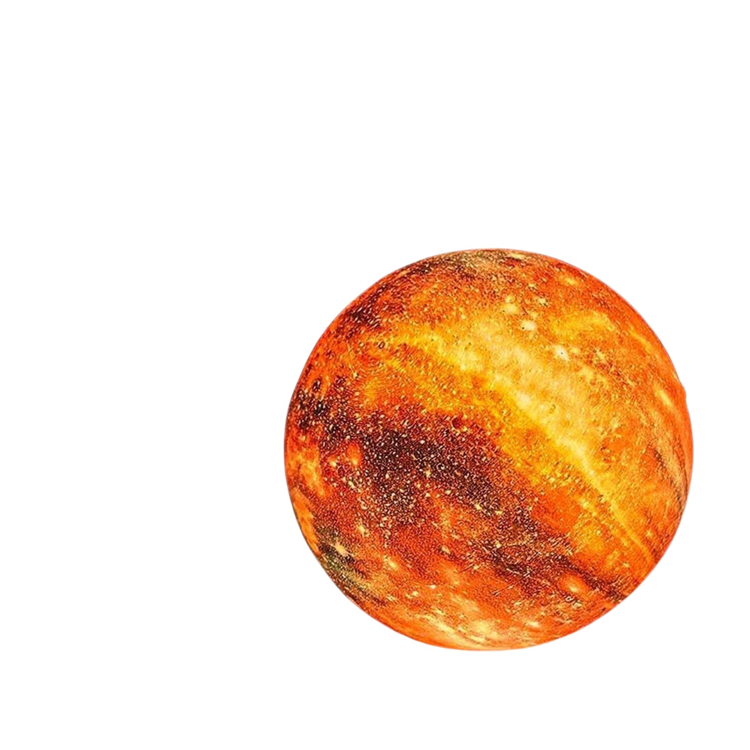 Night lamp with star design and wooden stand