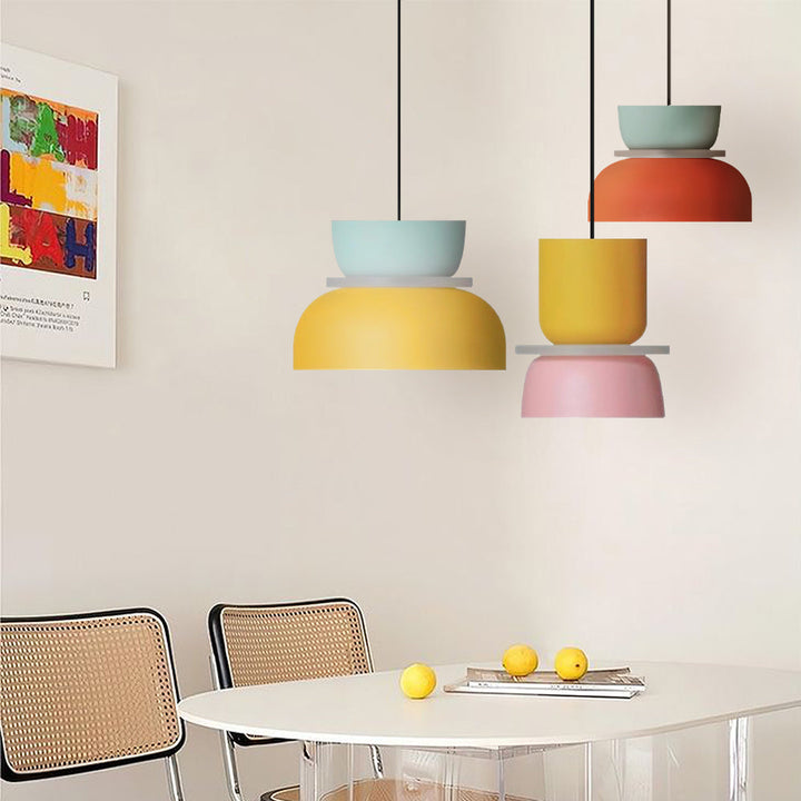 Nordic Macaron style pendant light with LED