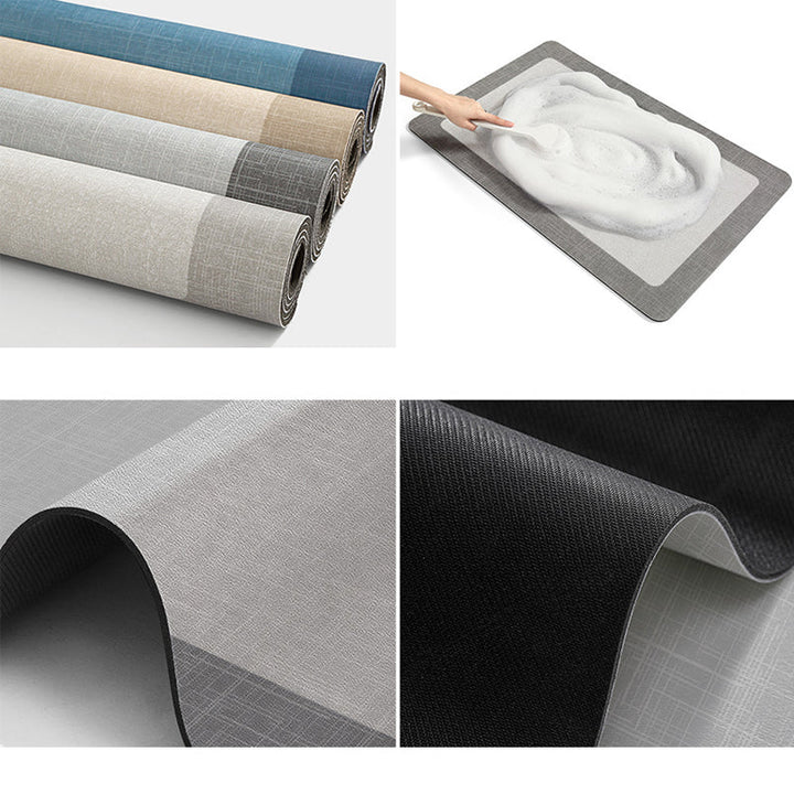 Minimalist Non-Slip Bathroom Mat – Super Absorbent &amp; Quick Drying