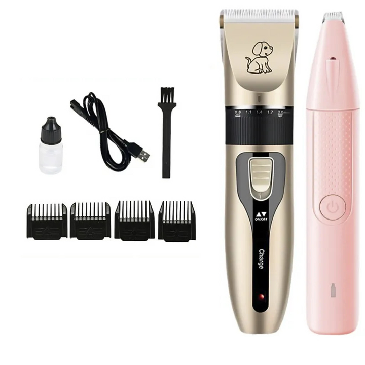 Quiet dog hair clipper – Cordless clipper with precision blades &amp; long battery life