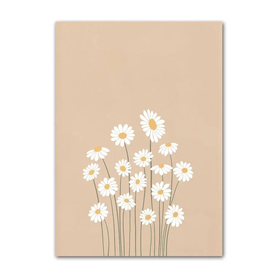 Leinwandbild Minimalistisch Blassbraun