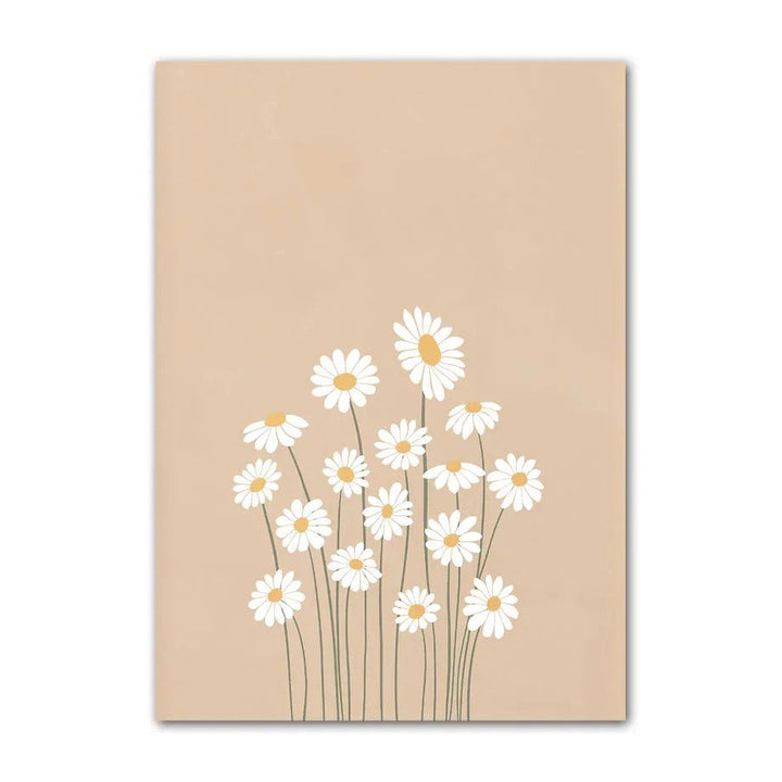 Leinwandbild Minimalistisch Blassbraun