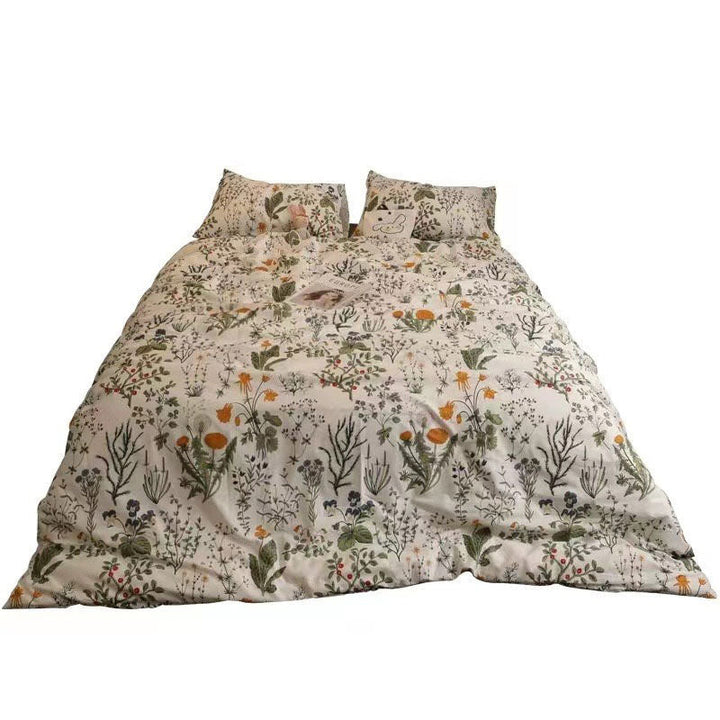 Bettwäsche-Set mit Löwenzahn-Muster