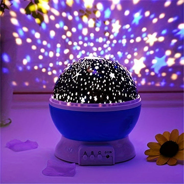 360° Starry Sky Projector with 12 Color Modes – LED Galaxy Night Light